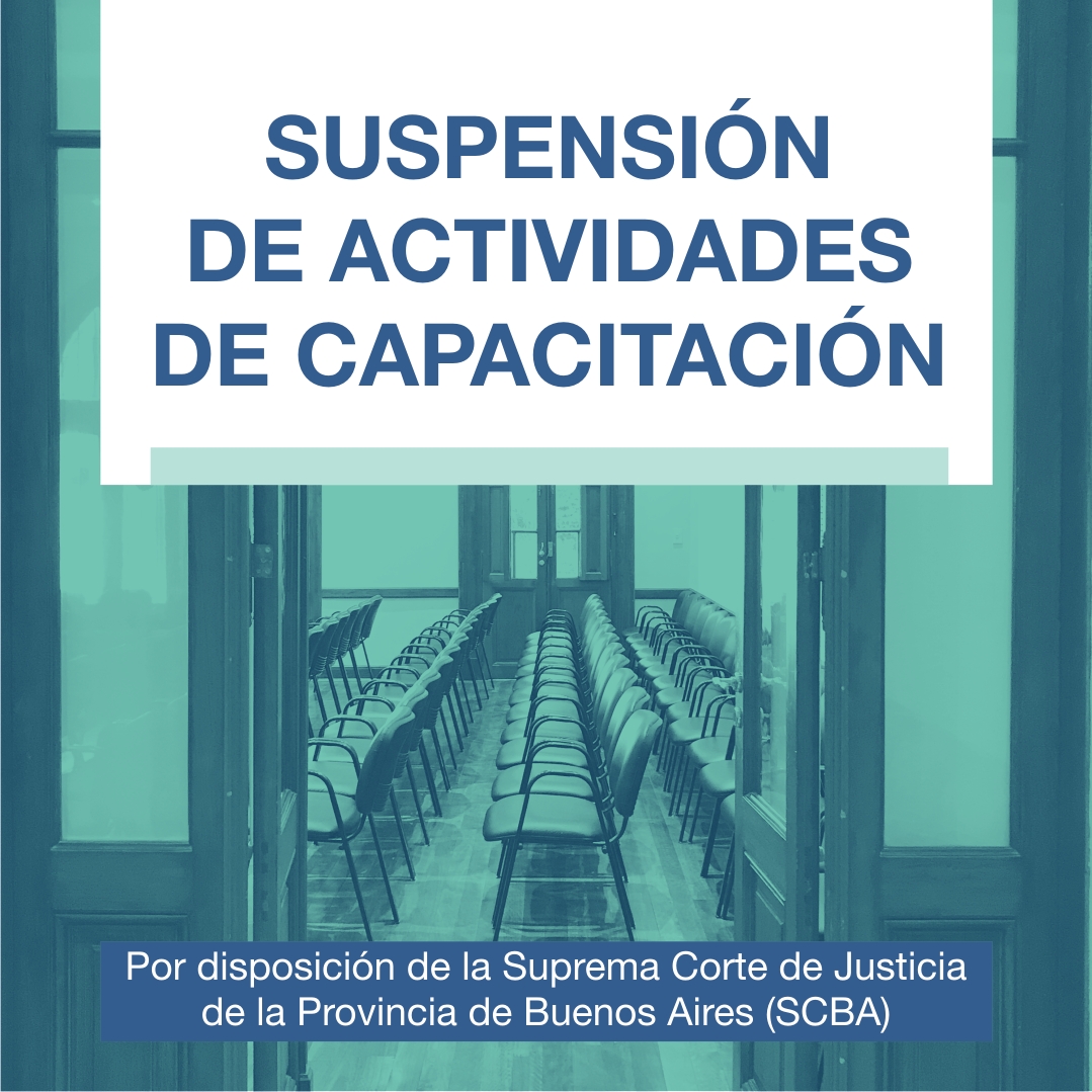 SUSPENSION DE ACTIVIDADES DE CAPACITACIÓN  